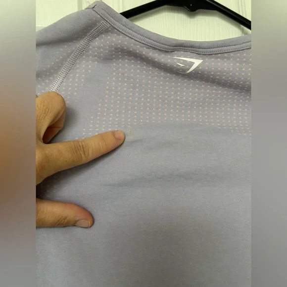 Gymshark Lavender Long Sleeve Crop Top - Picture 5 of 6